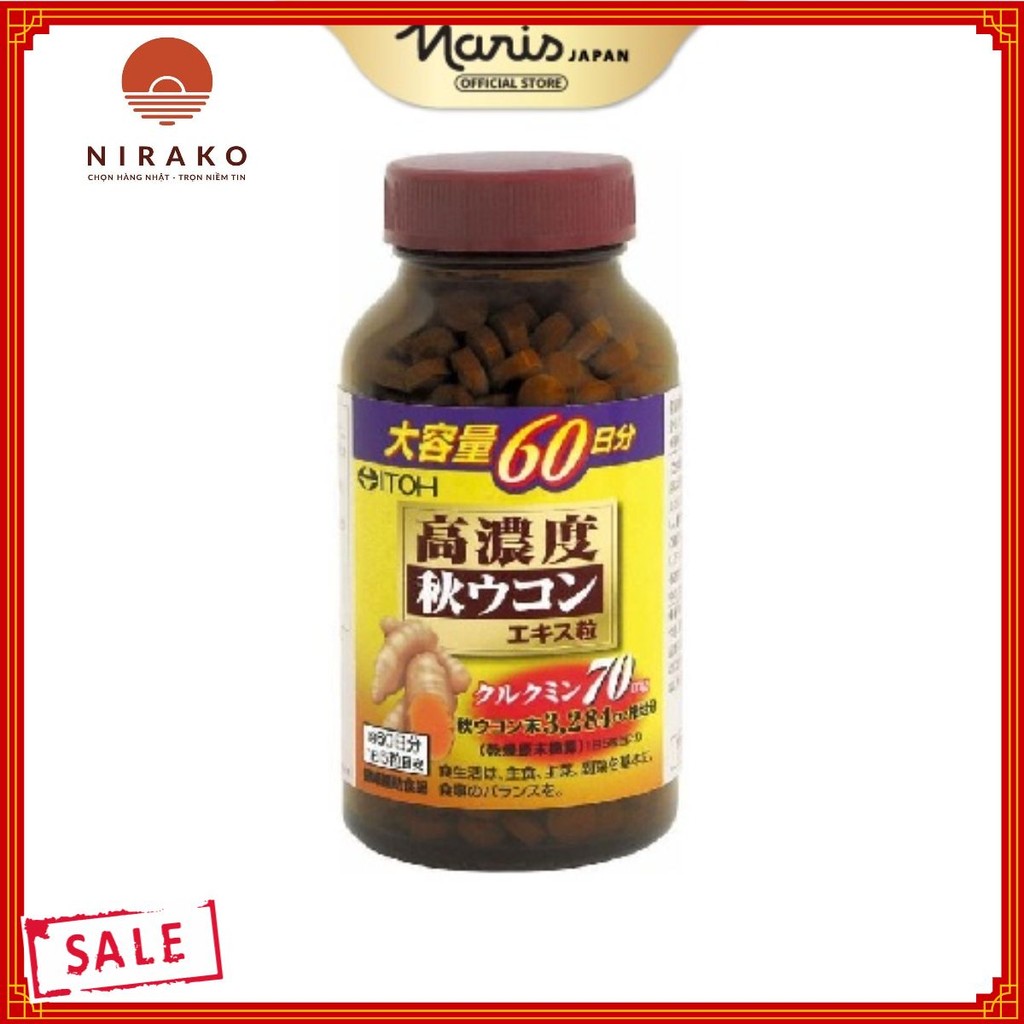 Viên Uống Chiết Xuất Từ Nghệ Naris Itoh 50g
