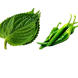 Lá Mè (Lá Nhíp) & Ớt Xanh ăn thịt nướng (giao TPHCM)