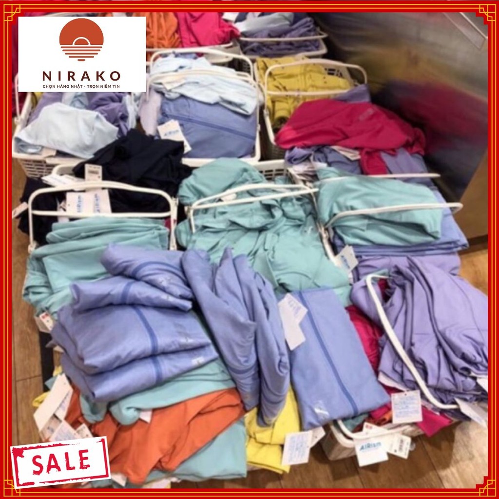 [Đủ bill] Áo chống nắng nữ chất làm mát AIRism #Uniqlo Nhật Bản