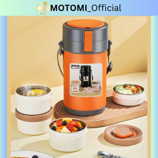 Hộp cơm Bình Ủ MOTOMI 3-4 TẦNG giữ nhiệt 9-12h, quay được lò vi sóng, chống tràn hiệu quả