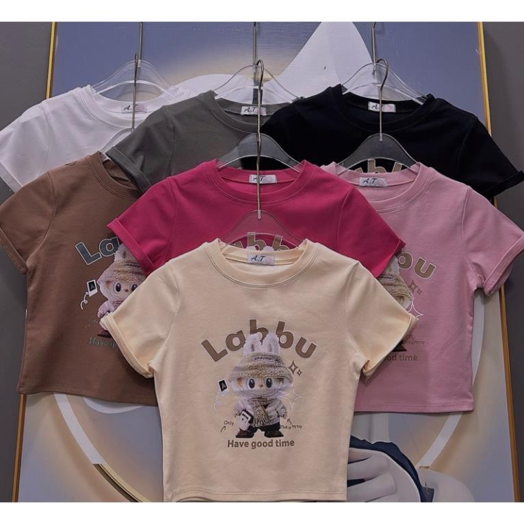 ÁO THUN CROPTOP IN GẤU ẢNH THẬT SIÊU XINH CR BUKHAN999