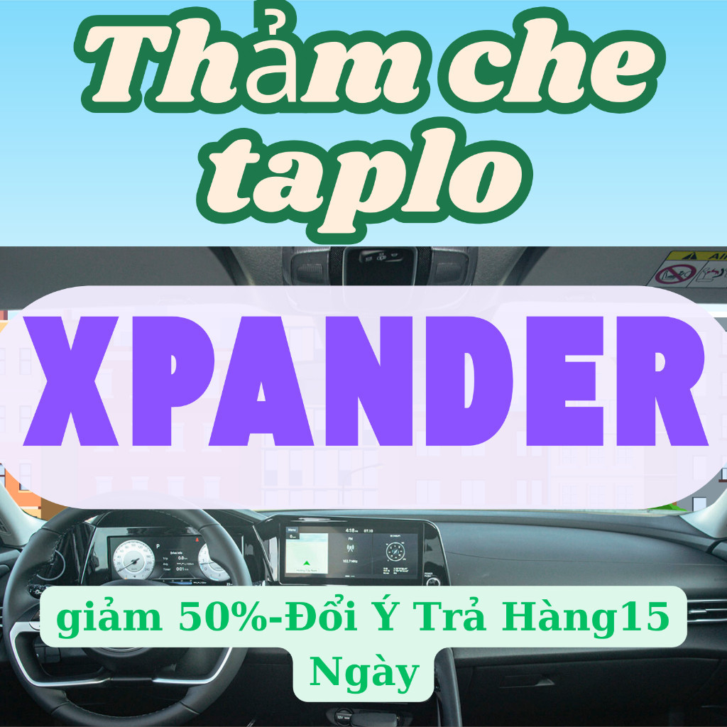 Thảm Taplo Mitshibishi Xpander Xpander Cross 2018-2023,Lót Taplo Chịu Nóng Cho Bề Mặt Taplo Hàng Đẹp