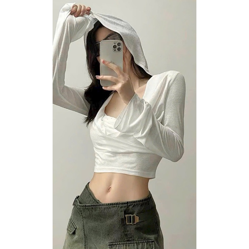 ÁO CROPTOP NÓN MỎNG MANH QUYẾN DŨ DỊU DÀNG N41
