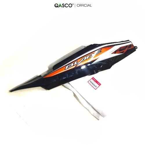 Ốp sườn bên phải (ốp thân) HONDA BLADE Số năm 2014 màu Cam trắng đen. *YR322* QA(64600K57V20ZB)_(ZZ16 5A)