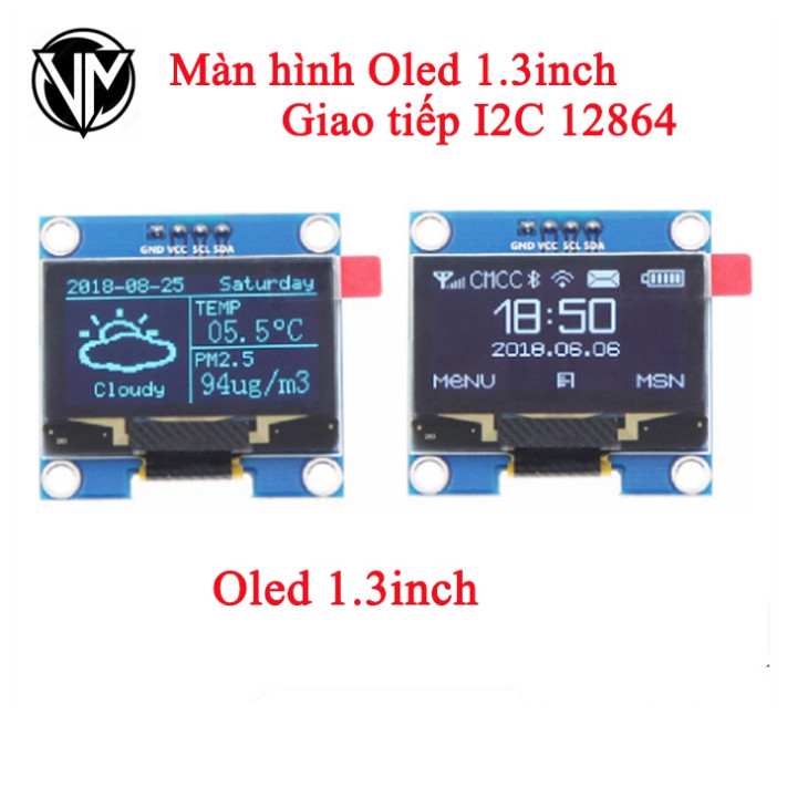Màn Hình Oled 1.3 Inch Giao Tiếp I2C