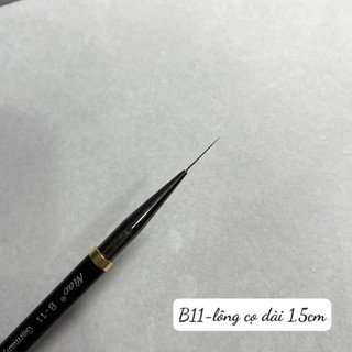 Cọ nét vẽ móng Niao đen nhỏ gọn, dễ sử dụng