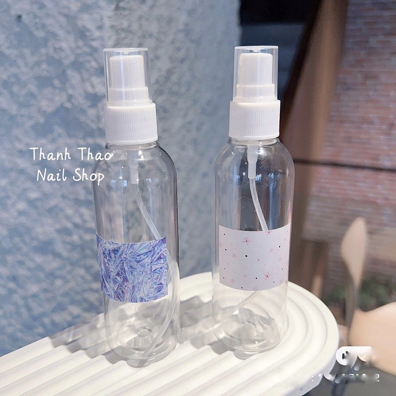 chai xịt đựng dung dịch nail