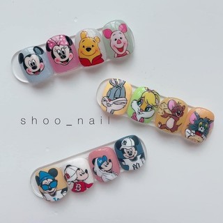 Móng mẫu vuông vẽ mẫu nail