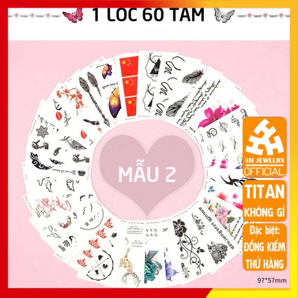 Hình Xăm Dán X1 lốc 60 tấm