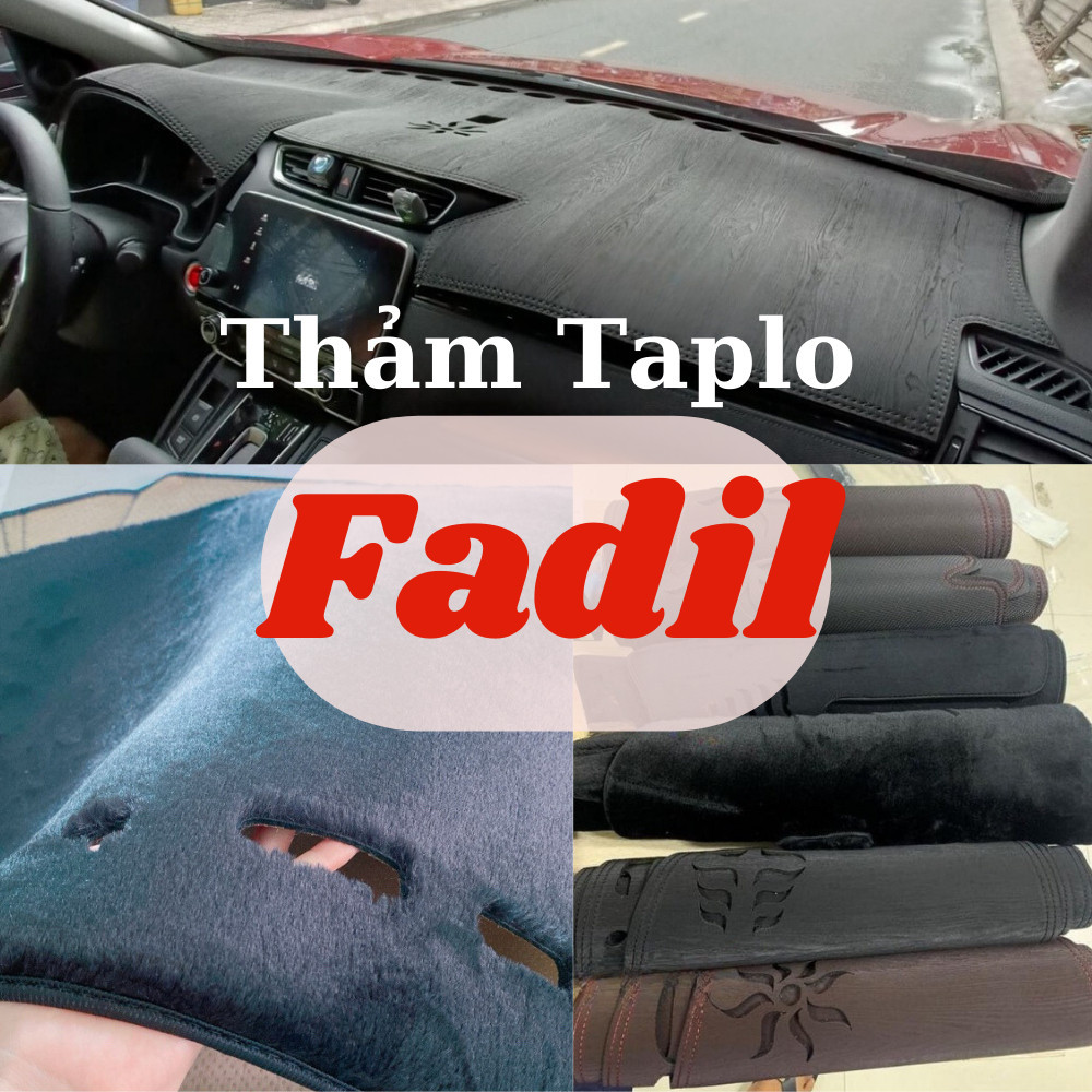 Thảm Taplo Vinfast Fadil,Thảm Lót Taplo Xe Hơi Cao Cấp Hàng 3 Lớp Có Chống Trượt,Da Đẹp Bảo Hành 12 