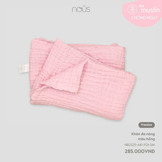 NOUS - Khăn đa năng màu hồng - Nu Muslin - FS - SS25.T2A-ZN729