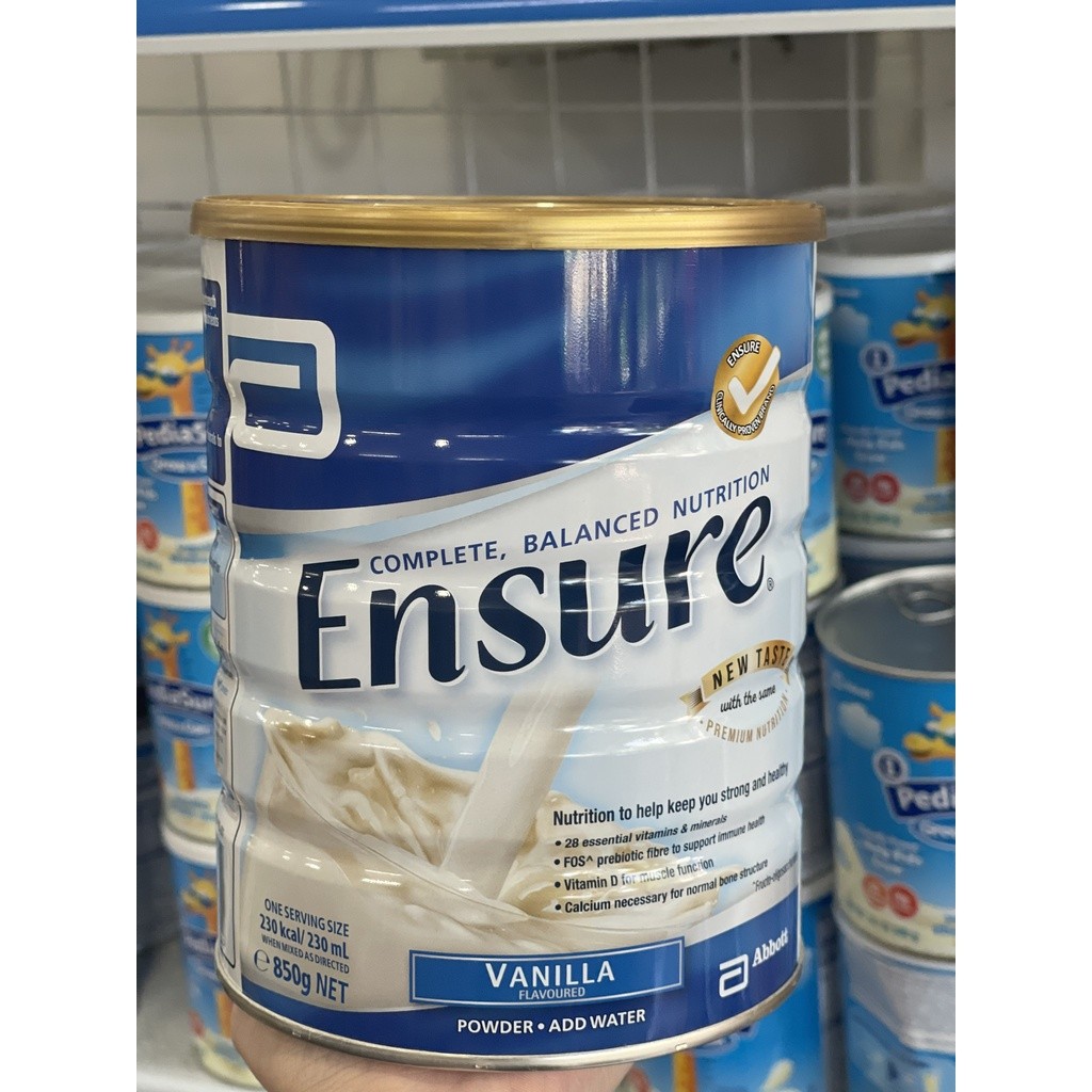 Hộp Sữa Bột Ensure Úc 850g *Móp Méo Bán SALE* (lon)