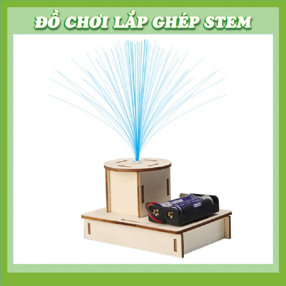 Đèn sợi quang - Đồ chơi lắp ghép gỗ - Đồ chơi giáo dục STEM STEAM - Học liệu