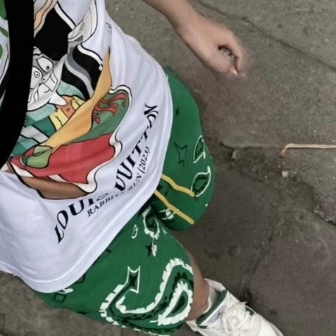 Quần short MNM.Chromeheartisbest -Paisley Pattern-  nỉ chân cua ống form trên gối