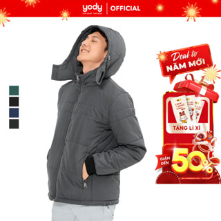 [ĐỒNG GIÁ] Áo phao vip nam Yody mũ nhám cài siêu ấm siêu nhẹ thoải mái phong cách PVM6003