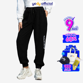  Quần nỉ nữ YODY ống rộng bo gấu phong cách trẻ trung - QNN5006 