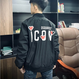 Áo Khoác Gió Nam DSQ 356 Chất Liệu Gió Thời Trang Nam Màu Đen Full Size  M L XL Kiểu Dáng Khoác Ngoài