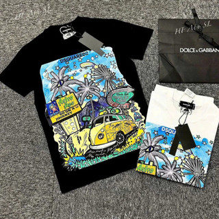 Áo Phông Cho Nam Nữ Dsquared2 Họa Tiết in cây dừa Cực Sắc Nét Đẹp 2 Màu Trắng Đen hottrend 2025  M02  