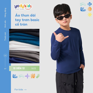 [SALE 30%] Áo Thu Đông Trẻ Em Giữ Nhiệt YODY Cổ Tròn ATK7050