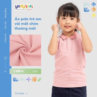 [DG] Áo polo trẻ em YODY chất liệu cafe in hình gấu dễ thương thoáng mát APK5177