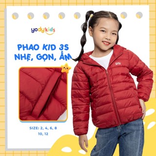 Áo phao YODY cho bé trai bé gái  ấm áp siêu nhẹ nhiều màu dễ thương cho trẻ em PHK5001