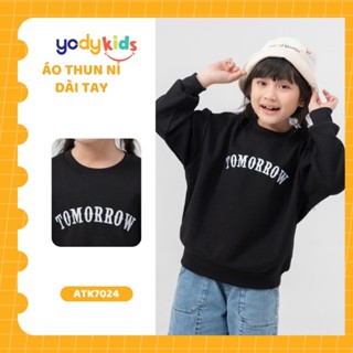Áo ni cho bé gái, vải nỉ mềm mịn ấm áp thương hiệu YODY ATK7024