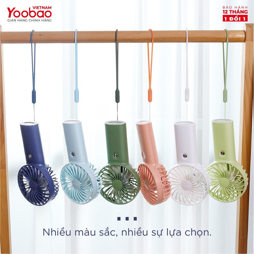 Quạt sạc mini để bàn làm việc YOOBAO F3 6000mAh/3000mAh - có thể chạy 32 giờ - Bảo hành 12 tháng | BigBuy360 - bigbuy360.vn