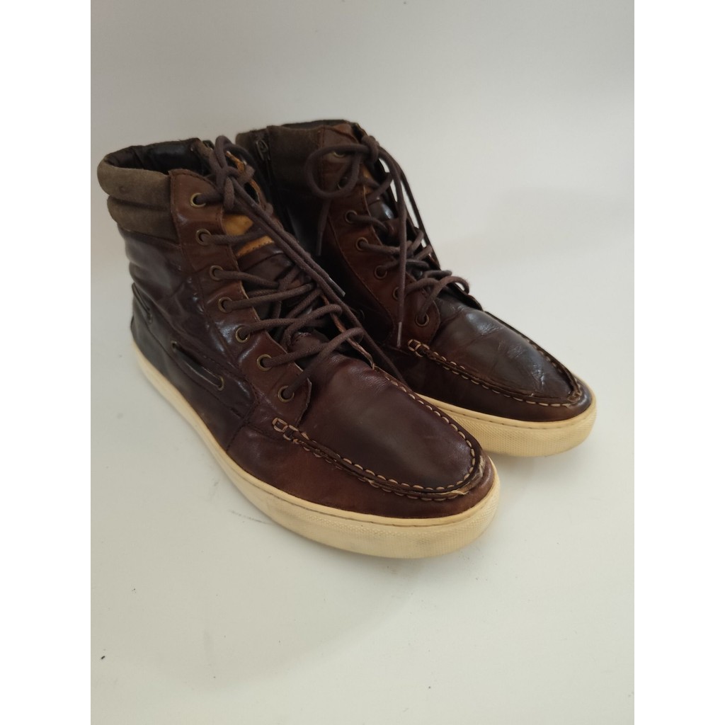 Giày Boot Da Thật Shoopen - Nâu, 42 (Shoopen Real Leather Boots Shoes - Brown, 42)