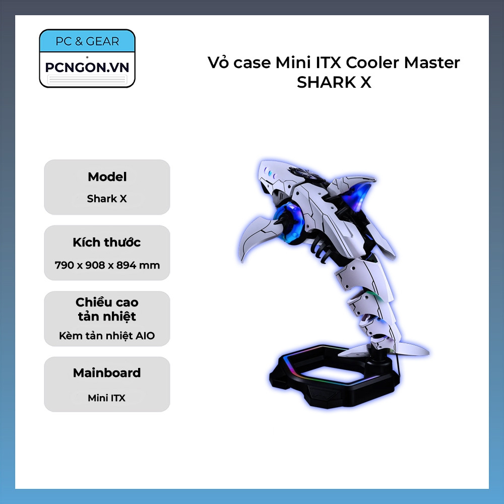 [PCNGON] Vỏ case Mini ITX Cooler Master SHARK X
