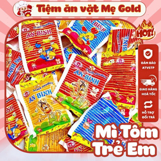  Combo mì Tôm Trẻ Em Ăn Liền Mì Trẻ Em Mì An Bính Đồ Ăn Vặt Tuổi Thơ Tiệm Ăn Vặt Mẹ Gold 