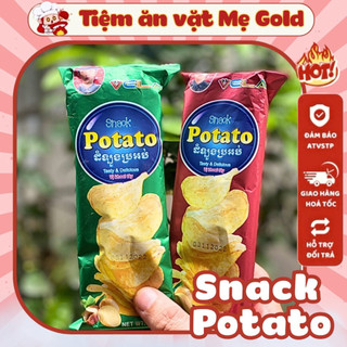  5 Gói Snack Khoai Tây Chiên Giòn POTATO Đồ Ăn Vặt Tuổi Thơ Tiệm Ăn Vặt Mẹ Gold 
