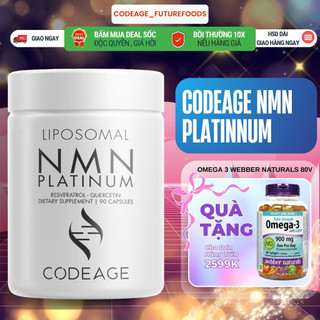  Viên uống NMN CODEAGE NMN Liposomal 90 Viên - Viên Uống Kéo Dài Tuổi Thọ Và Trẻ Hóa Da 