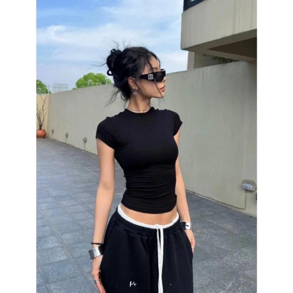 [ SLIM TEE] Áo thun Baby Tee DANEJI Siêu Ôm body, thun tăm lạnh chất co dãn Trendy | BigBuy360 - bigbuy360.vn