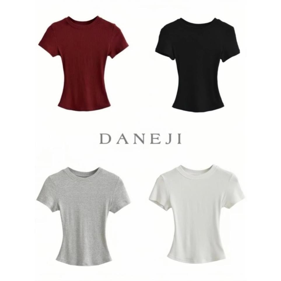 [ SLIM TEE] Áo thun Baby Tee DANEJI Siêu Ôm body, thun tăm lạnh chất co dãn Trendy | BigBuy360 - bigbuy360.vn