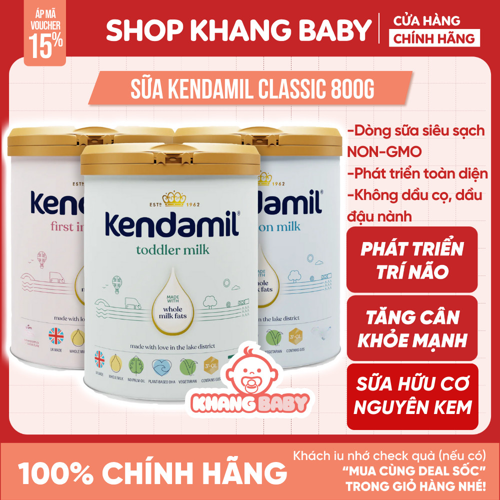 (TẶNG QUÀ) Sữa Kendamil Classic Anh 800g - Khang Baby