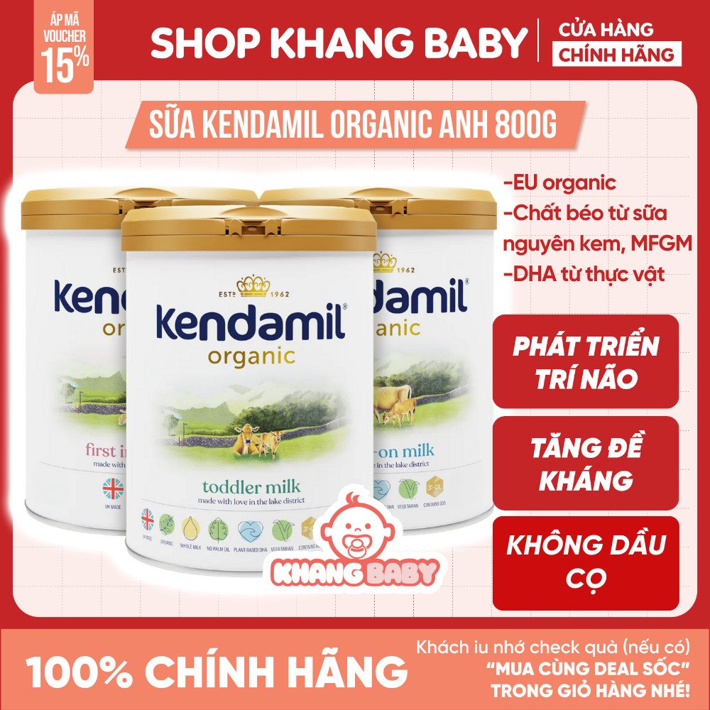 [TẶNG QUÀ] 1 Hộp sữa Kendamil Organic Anh Tặng túi Kendamil siêu xinh