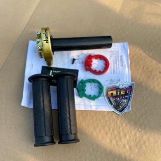 COMBO CÙM TĂNG TỐC DOMINO KÈM BAO TAY TBT XE ĐIỆN DÂY GA WAVE SIRIUS DREAM