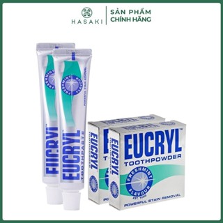 Combo Eucryl Kem Đánh Răng + Bột Làm Trắng Răng Hương Bạc Hà (62gx2 + 50gx2) Hasaki Sản Phẩm Chính Hãng