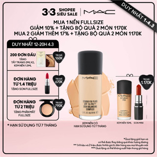Kem nền kiềm dầu MAC Studio Fix Fluid SPF 15 30ml với độ che phủ cao cho làn da hiệu ứng lì mịn