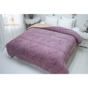 Chăn lông Hoshi Happiness chất lượng tiêu chuẩn quốc tế kích thước lớn 2mx2m4 nặng 4,5kg sợi bông mi