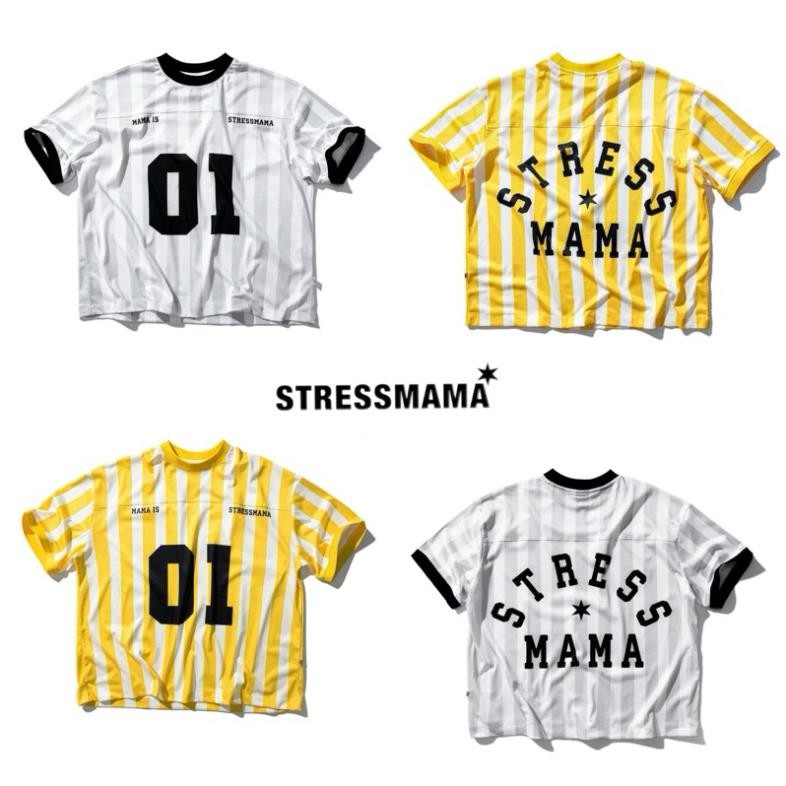 Áo Thun Stress Mama Juicy màu Xám / Vàng 01 ( tặng túi vải bố canvas stress mama)