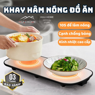 Khay Hâm Nóng Đồ Ăn Thiết Kế Kính Cường Lực Chắc Chắn, Khay Làm Nóng Đồ Ăn Cách Nhiệt SMART HOME - HNDA01
