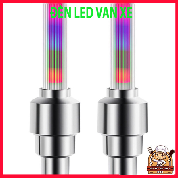 Đèn chân van Led gắn xe máy & xe đạp điện( giá 2 cái) (-10%) phát sáng nắp van xe