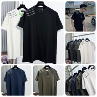 Áo Thun Nam Ds Que Thêu Chữ Vai Đơn Giản - Áo Phông Nam Ds Que Cotton Cao Cấp