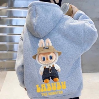 Áo Nỉ Hoodie Bé Trai & Gái In Hình Labubu Chất Nỉ Tàu Cho Bé 18-48kg, Hàng May Kĩ