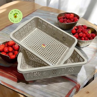 Combo 10 rổ hoa chữ nhật 4 size nhựa Việt Nhật, Đựng gia vị, tài liệu, bánh kẹo, đồ chơi quần áo bé