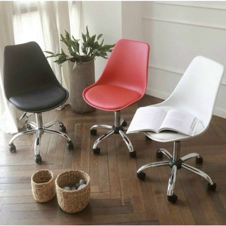 Ghế văn phòng, làm việc mặt đệm j05 TO chân bánh xe