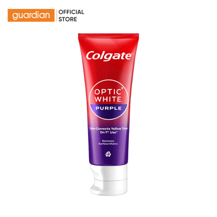 Kem Đánh Răng Colgate Optic White Purple Trung Hòa Sắc Tố Vàng Trên Răng 100G