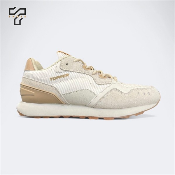 [VNXK_Chính Hãng]  Giày Sneakers Topper. Giày Đi Bộ, Đi hằng Ngày. Êm Ái, Tiện Lợi, Năng Động. Be