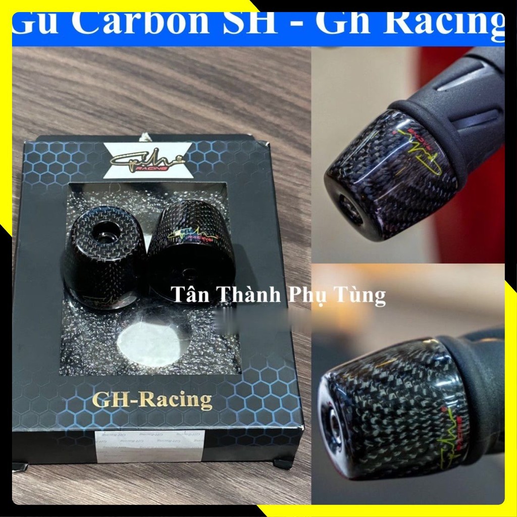 Gù SH Carbon màu đen- GH Racing [XẢ HÀNG]